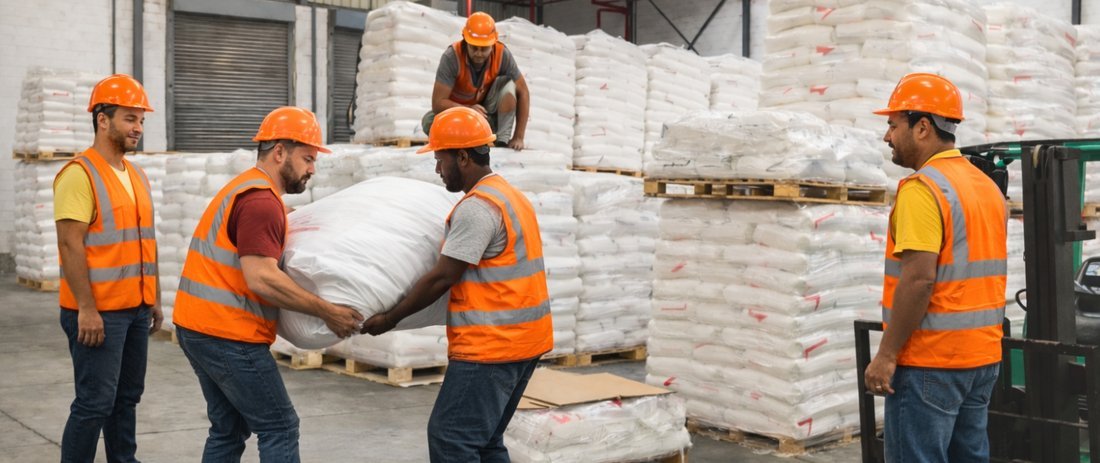 Trained 24x7 logistics labour and manpower crews handling cargo at Tatvika Mundra