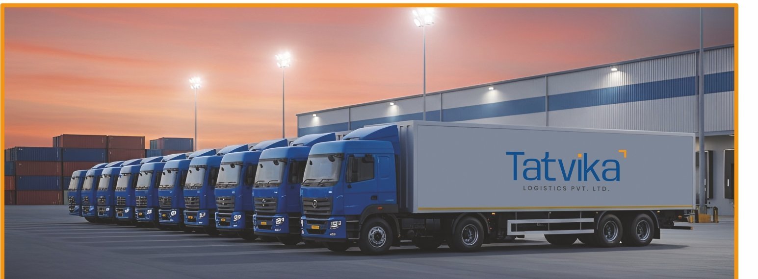 Tatvika fleet of 50+ own heavy-duty trucks at the dock